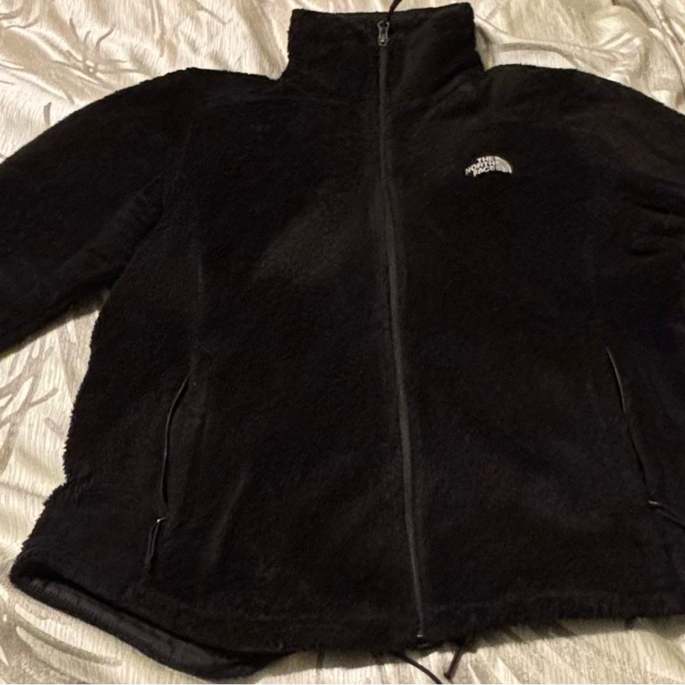 The North Face Black Plush Full-Zip Fleece Jacket